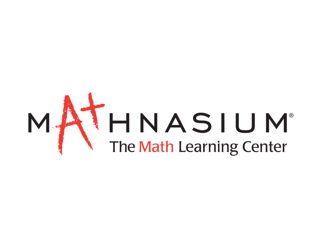 Mathnasium logo: hand-drawn red 'A' with the black word 'Mathnasium' and the subtitle 'The Math Learning Center' shown below.