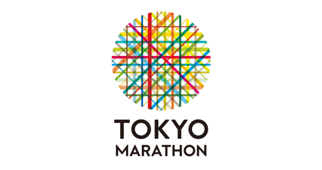 Logo for the Tokyo Marathon: a colorful circular geometric emblem above the words TOKYO MARATHON, on a white background.